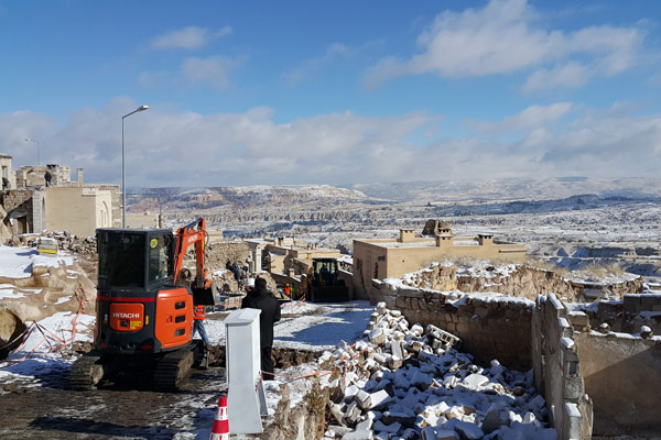 Nevşehir Uçhisar Kayabaşı Sokak Altyapı Onarım, Elektrik ve Mekanik Tesisat Döşenmesi İşleri